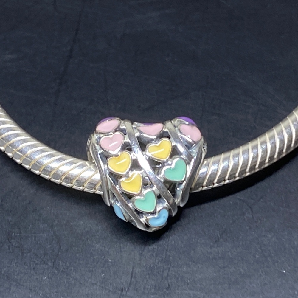 Pandora Rainbow Heart Charm , 100% Authentic. - Picture 2 of 7